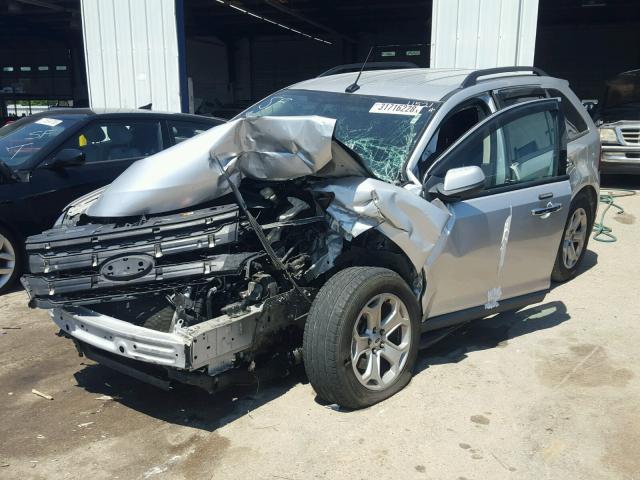 2FMDK3JC3BBB46492 - 2011 FORD EDGE SEL SILVER photo 2