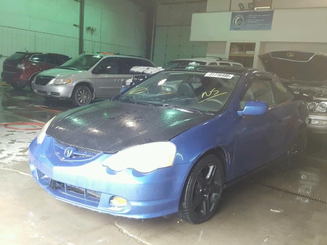 JH4DC54895S011658 - 2005 ACURA RSX BLUE photo 2