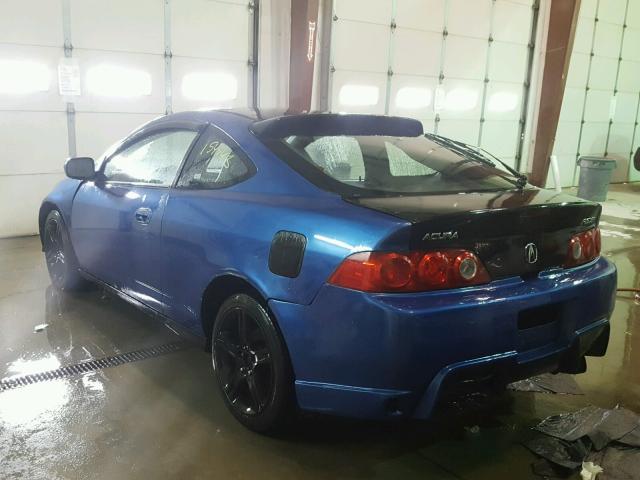 JH4DC54895S011658 - 2005 ACURA RSX BLUE photo 3