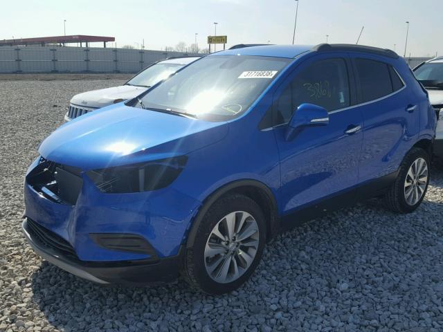 KL4CJASB3JB528453 - 2018 BUICK ENCORE PRE BLUE photo 2