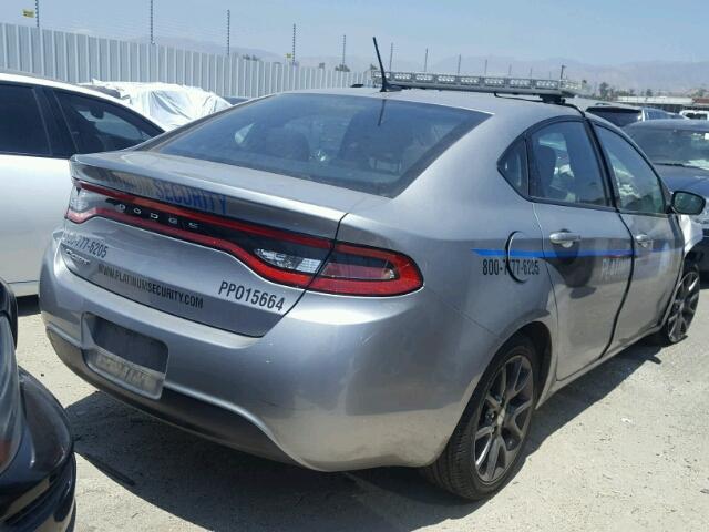 1C3CDFAAXFD311338 - 2015 DODGE DART SE SILVER photo 4