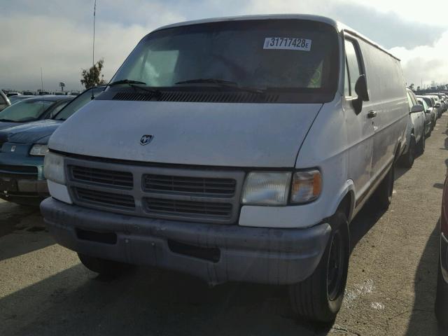 2B7KB31Y4VK568203 - 1997 DODGE RAM VAN B3 WHITE photo 2