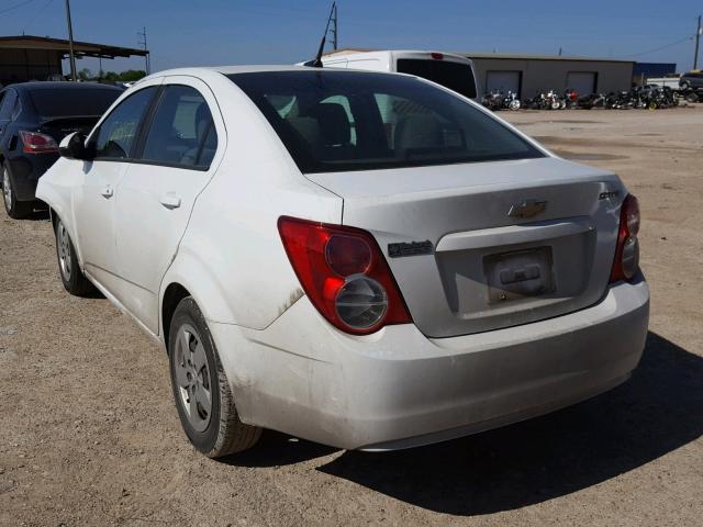 1G1JA5SH6E4191823 - 2014 CHEVROLET SONIC LS WHITE photo 3