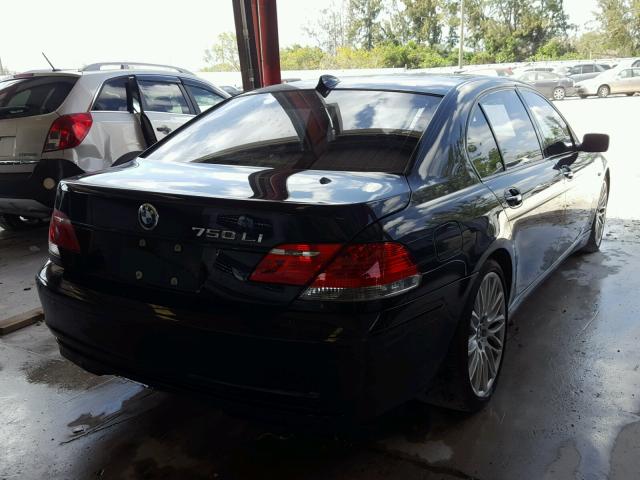 WBAHN835X7DT70348 - 2007 BMW 750 BLACK photo 4