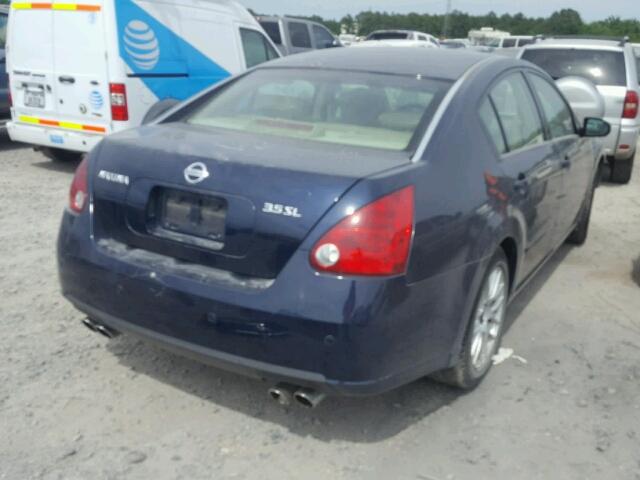 1N4BA41E47C809393 - 2007 NISSAN MAXIMA SE BLUE photo 4