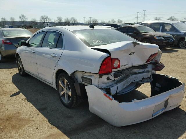 1G1ZC5E0XCF194227 - 2012 CHEVROLET MALIBU 1LT 白色 照片 3