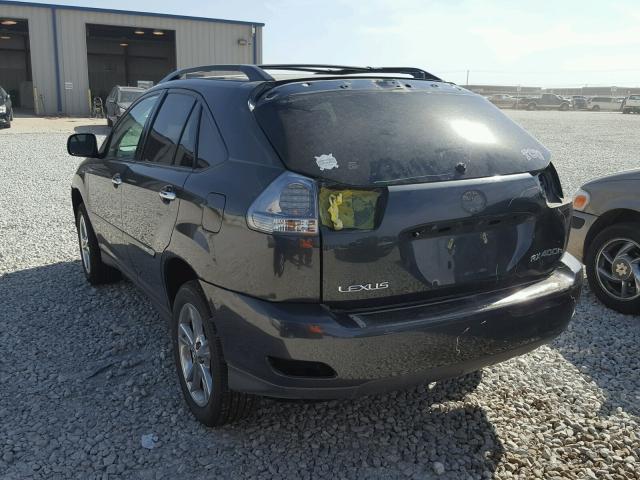 JTJHW31U482056458 - 2008 LEXUS RX 400H BLACK photo 3