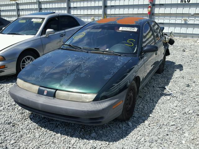 1G8ZH5286WZ121243 - 1998 SATURN SL1 GREEN photo 2