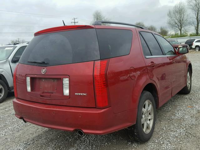 1GYEE637490101245 - 2009 CADILLAC SRX RED photo 4