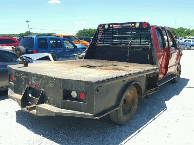 1FDWX37F3YEB73376 - 2000 FORD F350 SUPER ORANGE photo 4