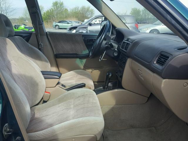 JF1SF65531H749091 - 2001 SUBARU FORESTER S GREEN photo 5