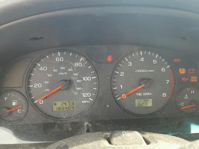 JF1SF65531H749091 - 2001 SUBARU FORESTER S GREEN photo 8