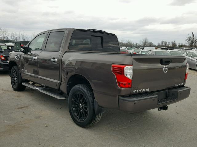 1N6AA1E56HN504172 - 2017 NISSAN TITAN SV BROWN photo 3