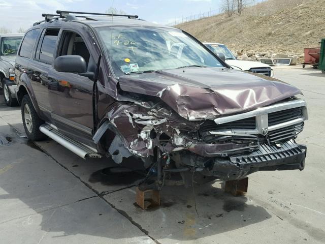 1D4HB48D05F610645 - 2005 DODGE DURANGO SL BURGUNDY photo 1