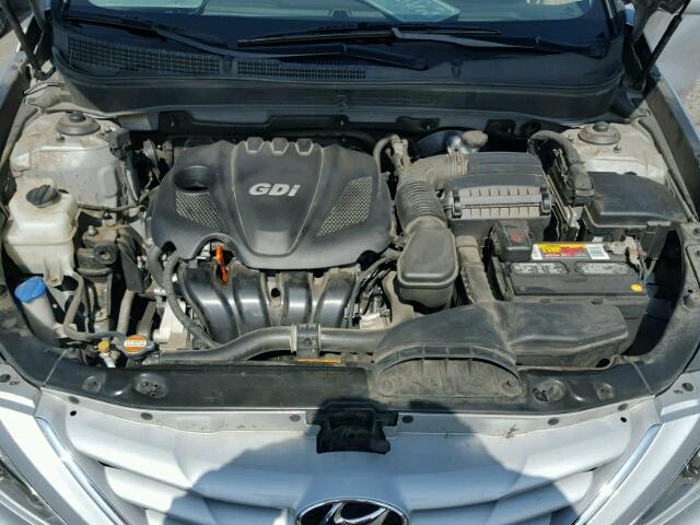 5NPEB4ACXCH438659 - 2012 HYUNDAI SONATA GLS SILVER photo 7