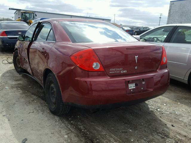 1G2ZF57B784169600 - 2008 PONTIAC G6 VALUE L MAROON photo 3