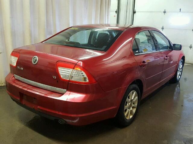 3MEHM07126R632737 - 2006 MERCURY MILAN RED photo 4