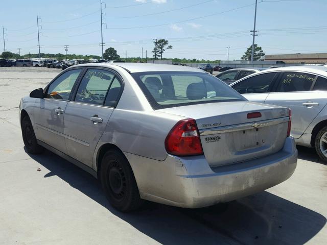 1G1ZS57F37F151665 - 2007 CHEVROLET MALIBU LS ნაცრისფერი ფოტო 3