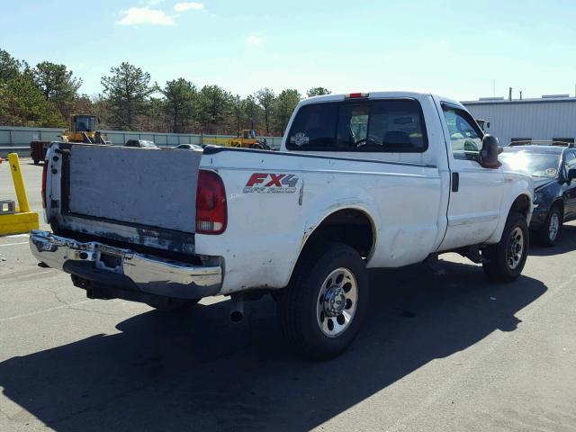 1FTWF31575EA66186 - 2005 FORD F350 SRW S WHITE photo 4