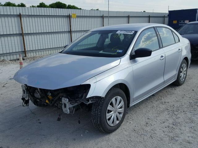 3VW1K7AJ7EM414277 - 2014 VOLKSWAGEN JETTA BASE 银色 照片 2