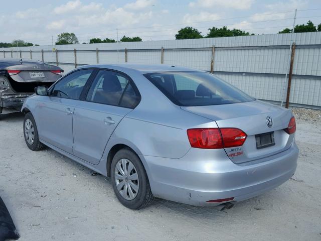 3VW1K7AJ7EM414277 - 2014 VOLKSWAGEN JETTA BASE 银色 照片 3