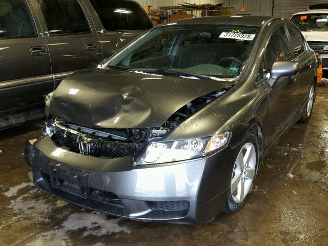 19XFA1E61BE012453 - 2011 HONDA CIVIC LX-S Сұр фото 2