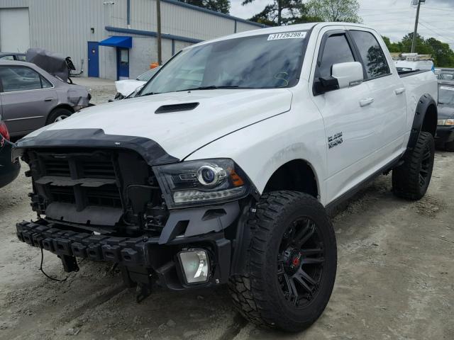 1C6RR7MT6GS197966 - 2016 RAM 1500 SPORT WHITE photo 2