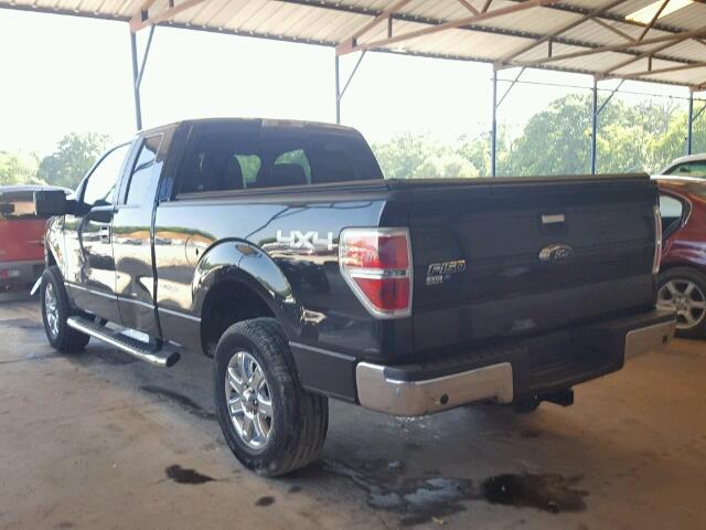 1FTFX1ET7DFC26618 - 2013 FORD F150 SUPER BLACK photo 3