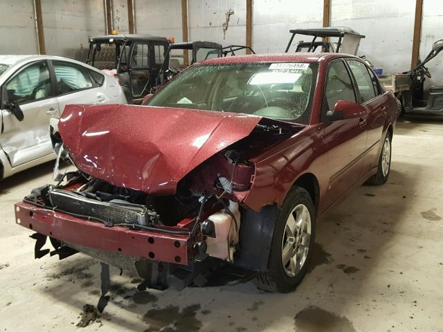 1G1ZT51F96F273077 - 2006 CHEVROLET MALIBU LT MAROON photo 2