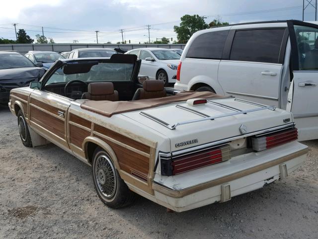 1C3BC55G5EG113321 - 1984 CHRYSLER LEBARON WHITE photo 3