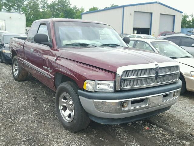 1B7HC13Y71J195088 - 2001 DODGE RAM 1500 BURGUNDY photo 1