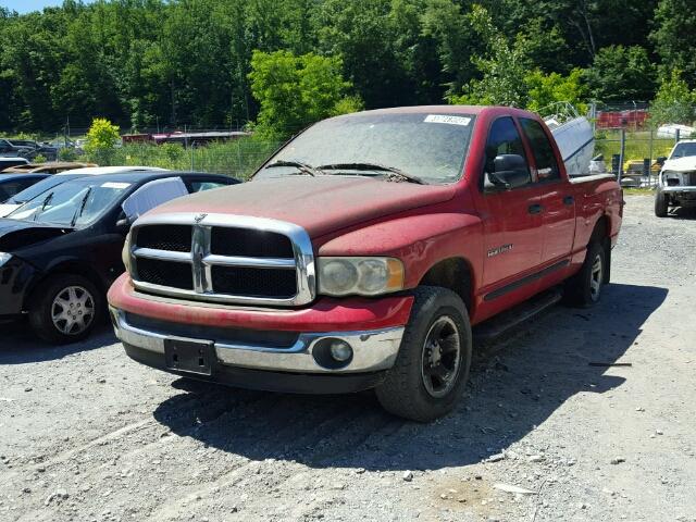 1D7HU18N64S540076 - 2004 DODGE RAM 1500 S RED photo 2