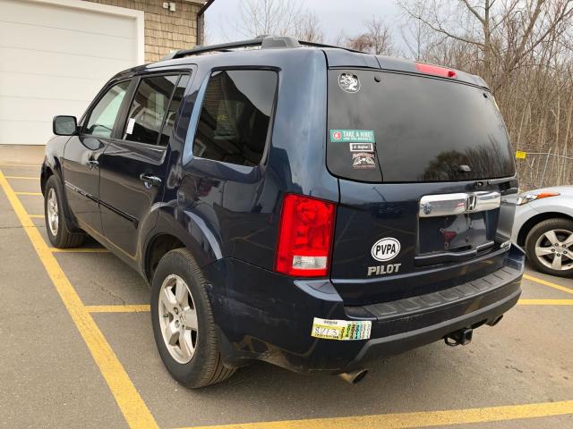 5FNYF4H5XBB020821 - 2011 HONDA PILOT EXL BLUE photo 3