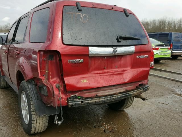 4F2CZ02ZX8KM23618 - 2008 MAZDA TRIBUTE I RED photo 9