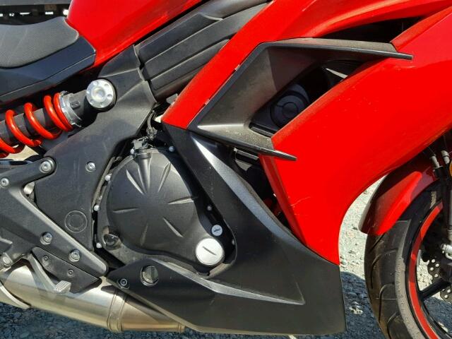JKAEXEE13CDA00374 - 2012 KAWASAKI EX650 EC RED photo 7