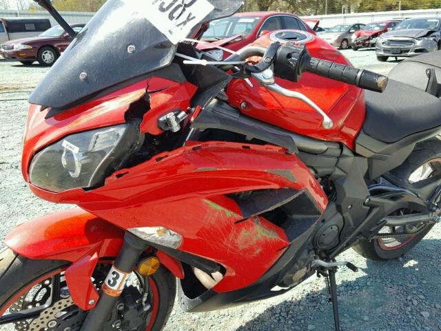 JKAEXEE13CDA00374 - 2012 KAWASAKI EX650 EC RED photo 9