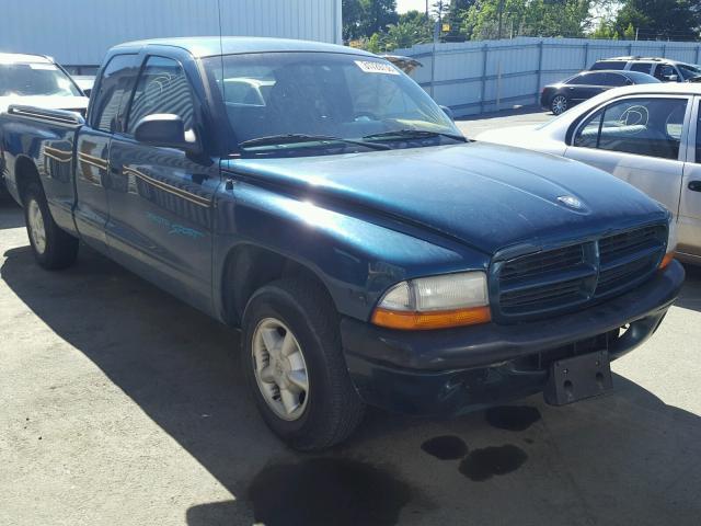 1B7GL22Y4WS743049 - 1998 DODGE DAKOTA GREEN photo 1