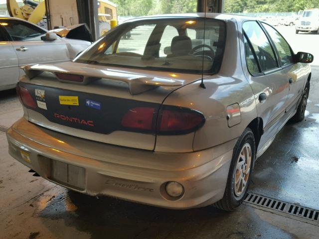 1G2JB524X27306567 - 2002 PONTIAC SUNFIRE SE TAN photo 4