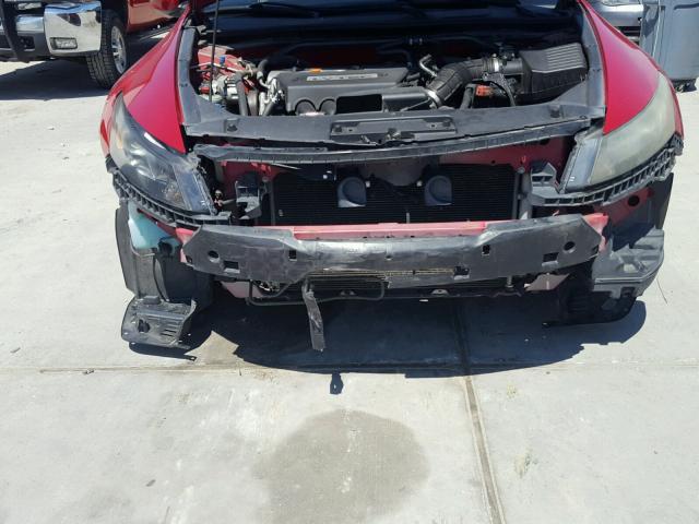 1HGCS12888A017989 - 2008 HONDA ACCORD EXL RED photo 9