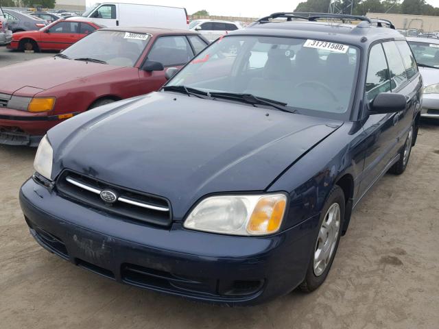 4S3BH635317305190 - 2001 SUBARU LEGACY L BLUE photo 2