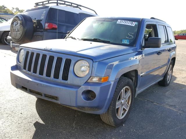 1J8FF28W57D307625 - 2007 JEEP PATRIOT SP BLUE photo 2