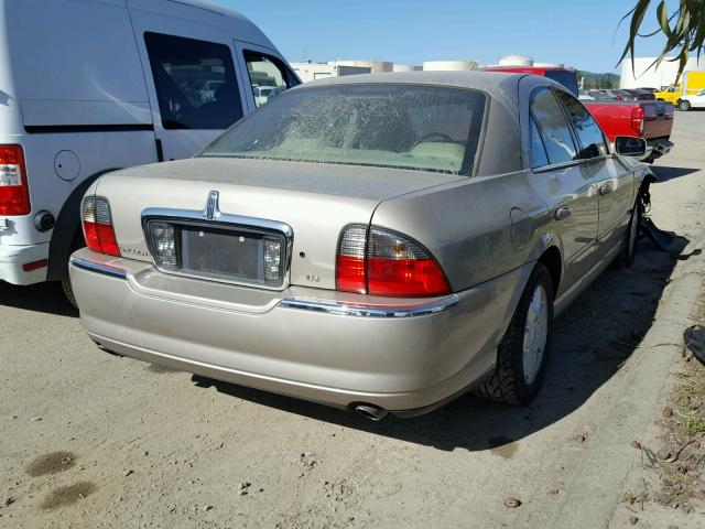 1LNHM86S75Y621156 - 2005 LINCOLN LS GOLD photo 4