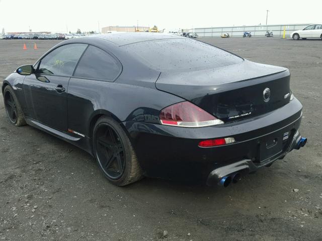 WBSEH93527CY24237 - 2007 BMW M6 BLACK photo 3