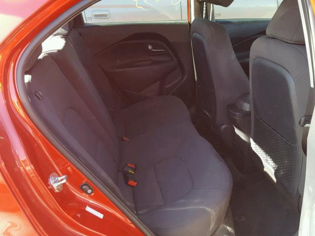 KNADN5A35D6311691 - 2013 KIA RIO EX RED photo 6