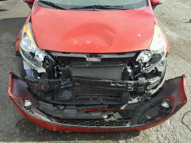 KNADN5A35D6311691 - 2013 KIA RIO EX RED photo 7