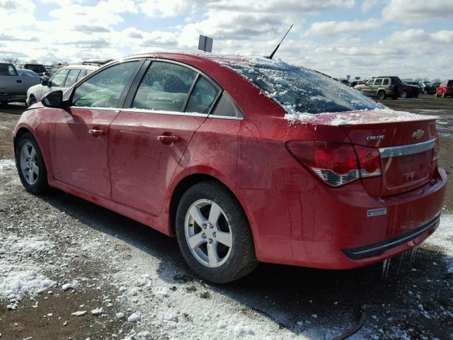 1G1PF5SC6C7214965 - 2012 CHEVROLET CRUZE LT RED photo 3