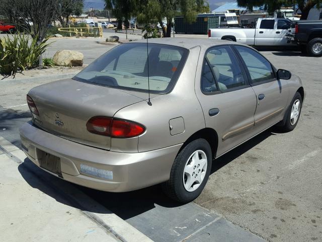 1G1JC524927239445 - 2002 CHEVROLET CAVALIER B BEIGE photo 4