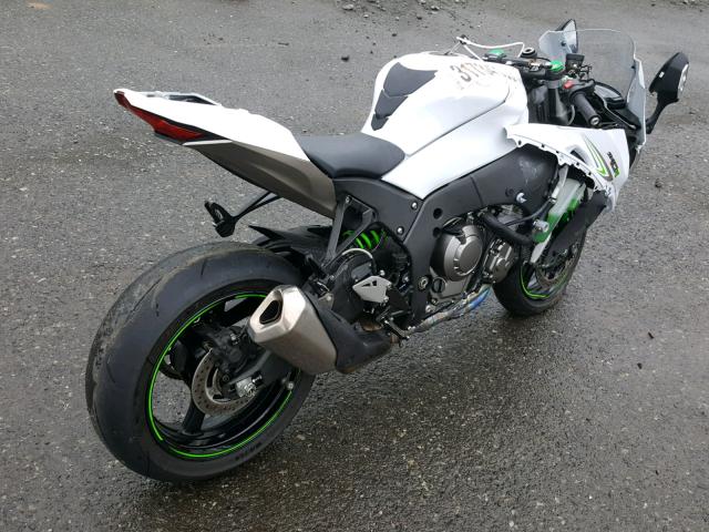 JKAZXCR16HA005588 - 2017 KAWASAKI ZX1000 R WHITE photo 4