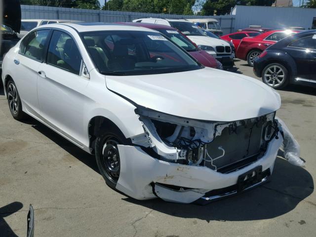 1HGCR2F83GA065605 - 2016 HONDA ACCORD EXL WHITE photo 1