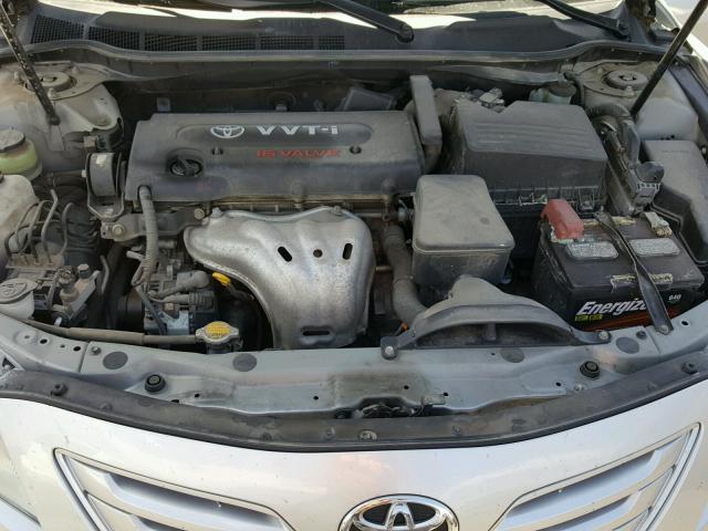 4T1BE46K07U617441 - 2007 TOYOTA CAMRY NEW SILVER photo 7